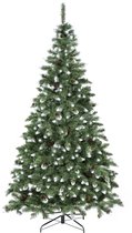 Kerstboom Asbury 600LED groen met sneeuw 230 cm – Black Box