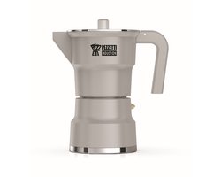 Pezzetti – SOLIDEXPRESS - espressomaker - koffiemaker - 6 kops - aluminium - grijs - INDUCTIE - gas - elektrisch - percolator - moka pot