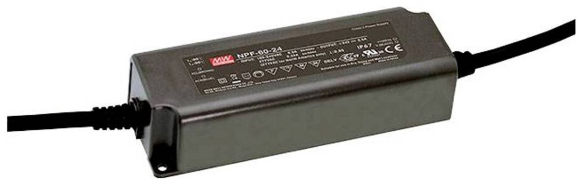 MW Mean Well NPF-60-48 LED-driver, LED-transformator Constante spanning, Constante stroomsterkte 60 W 1.25 A 28.8 - 48