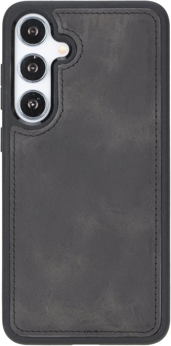 Lykke Samsung Galaxy S24 Plus Back Cover Hoesje| MagSafe Hoesje| Echt Leer| Zwart