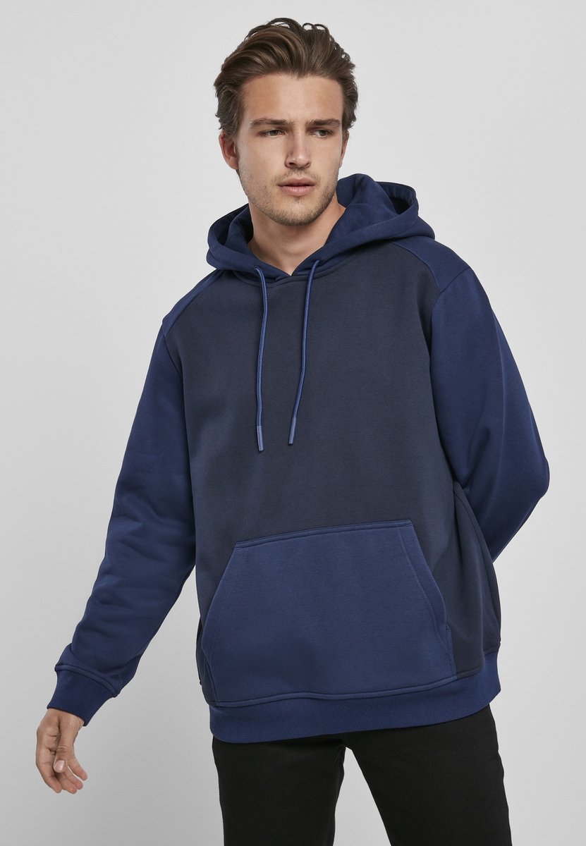Urban Classics 2-Tone Raglan Hoodie/trui S Zwart