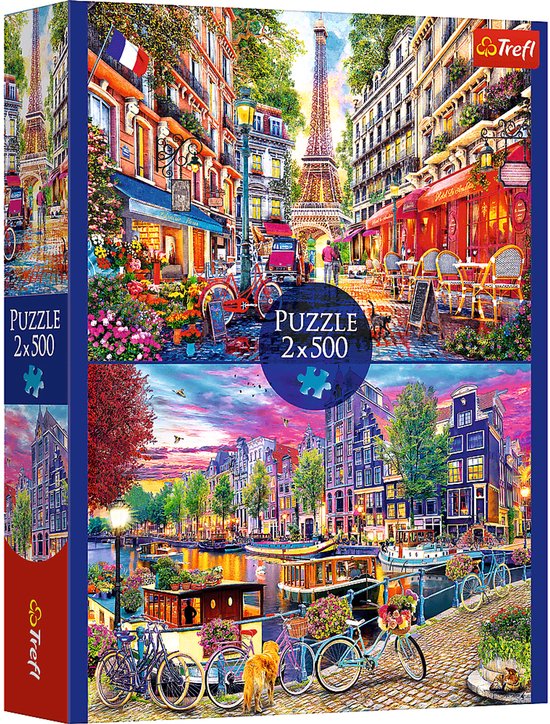 Trefl puzzel - Europese hoofdsteden - 2x500 stukjes legpuzzel. | bol