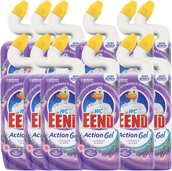 WC Eend Toiletreiniger – Action Gel - Lavendel Fresh - 12 x 750ml ...