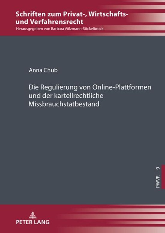 Schriften zum Privat-, Wirtschafts- und Verfahrensrecht 9 -  ... - cover