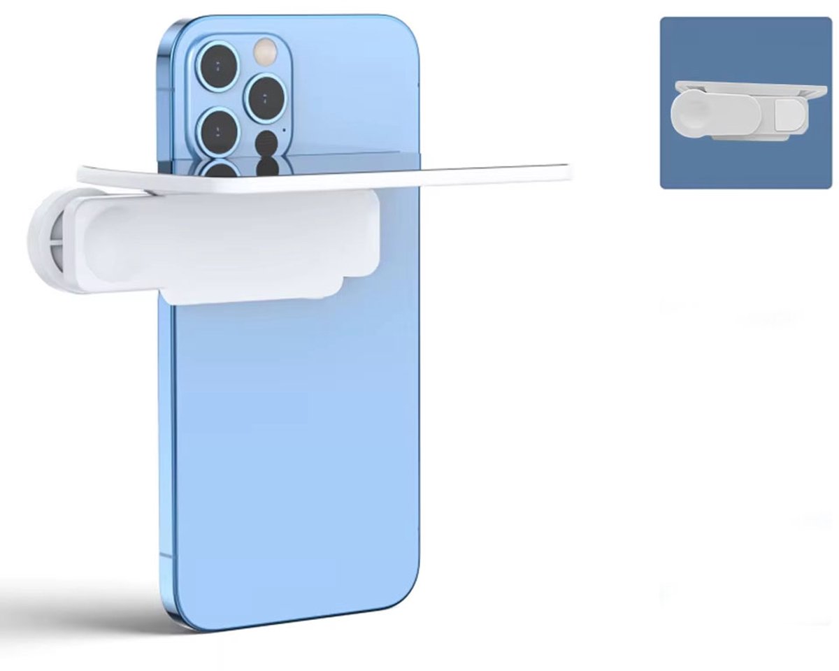 Smartphone Camera Spiegel Clip – Selfie Reflector Geschikt voor iPhone & Android – Universele Verstelbare Telefoon Spiegel voor Vloggen & Video