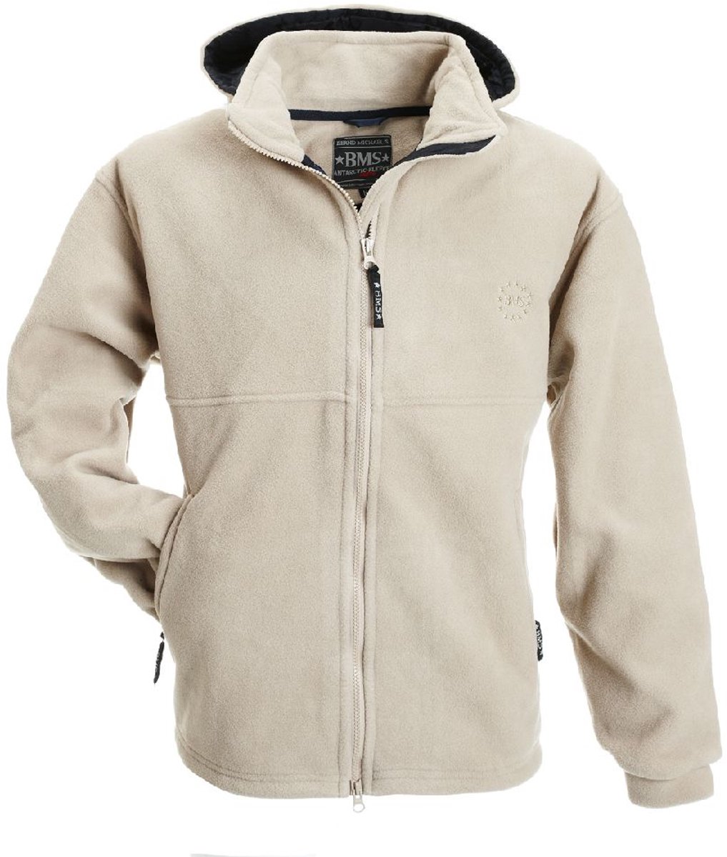 BMS Fleece Windsmoother-jassen met capuchon Camel-XXL