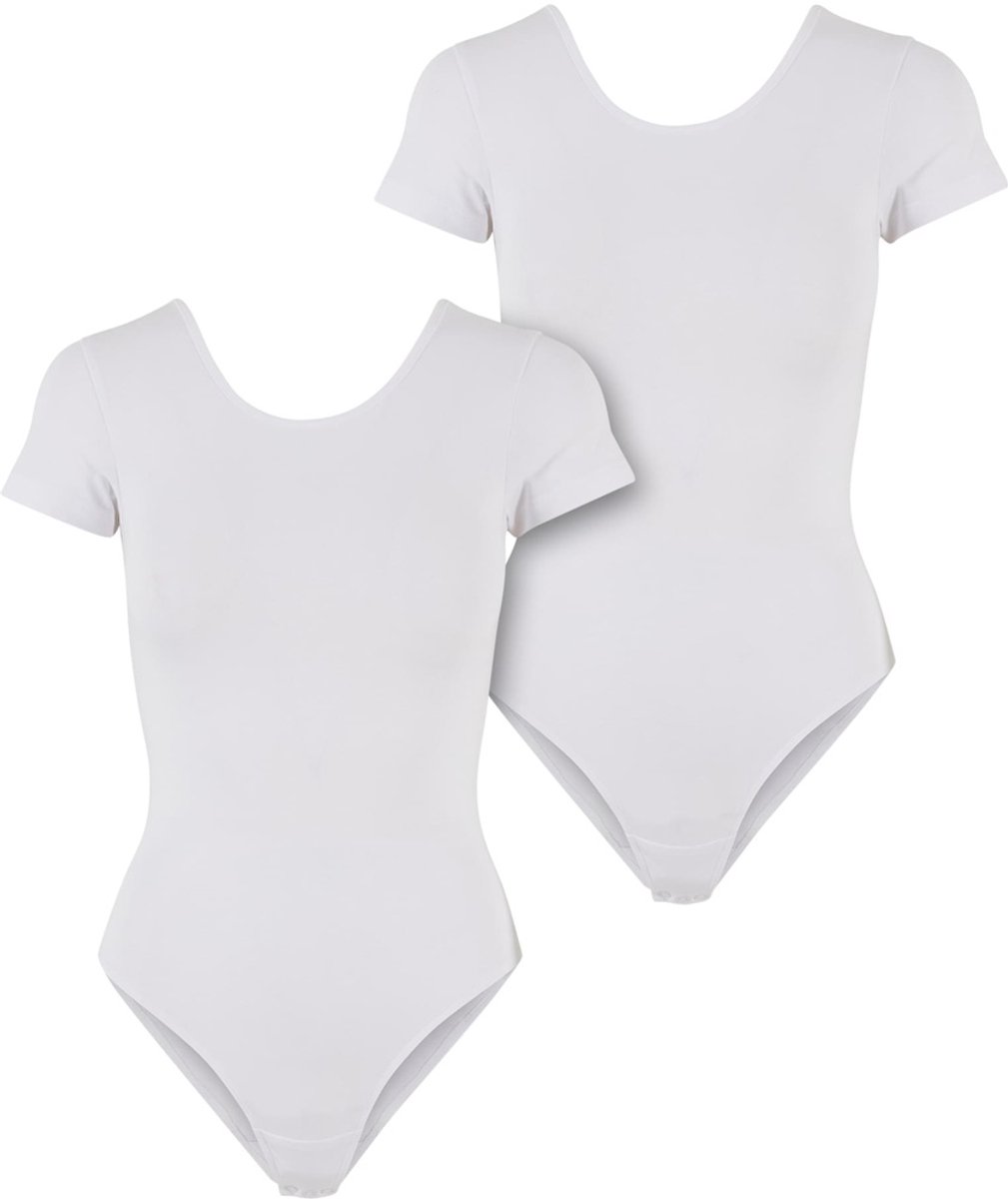 Urban Classics Organic Stretch Jersey 2Pack Bodysuit 4XL Wit