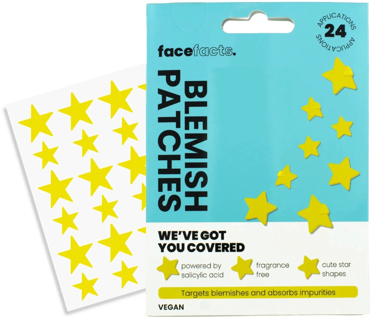 Face Facts | Hydrocolloid Pimple Patches Stars - 24 stuks - Vegan