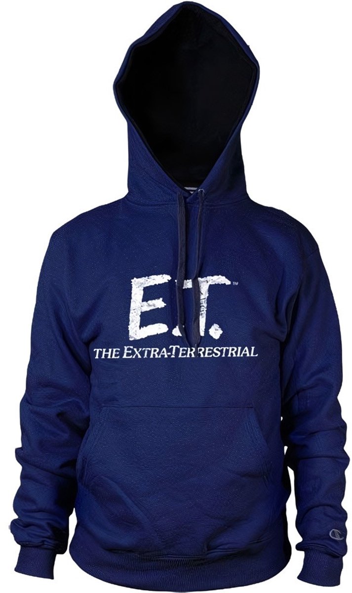 E.T. Extra-Terrestrial Distressed Hoodie Navy-M