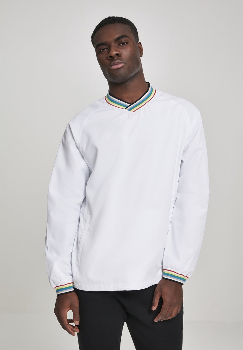 Urban Classics Warm Up Pull Over Sweater/trui S Wit