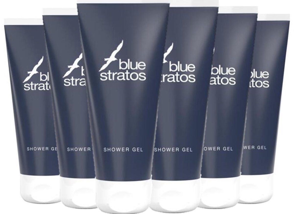 Blue Stratos Douchegel - Voordeelverpakking 6 x 200 ml