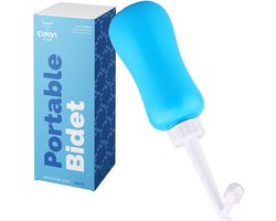 CLEAN BUM Peri Bottle - XL 600ml - Vaginale Douche - Postpartum - Draagbare Bidet - Perineum Douche - Blauw