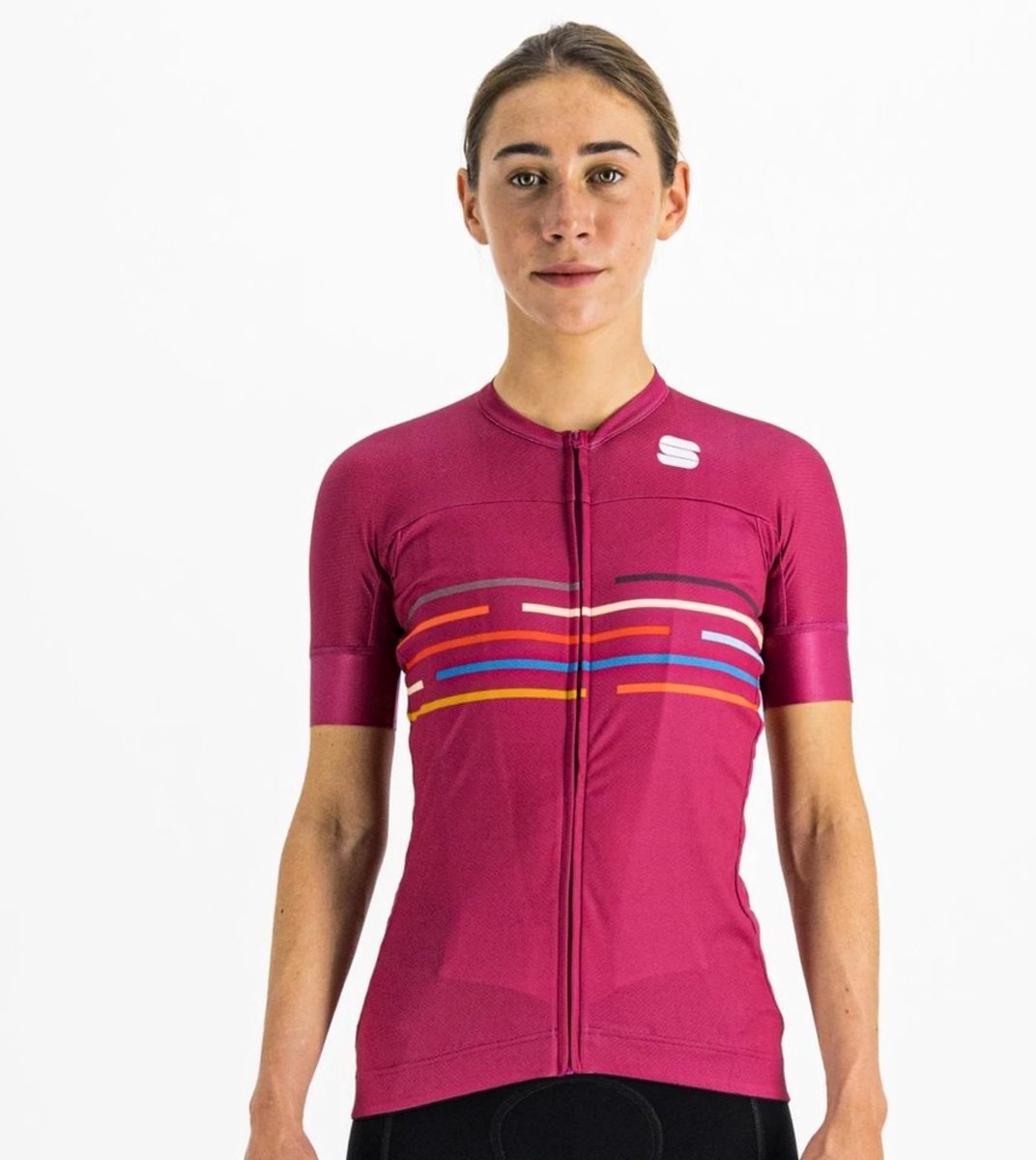 Sportful VELODROME Fietsshirt Korte Mouwen Dames Cyclamen - Vrouwen - maat S