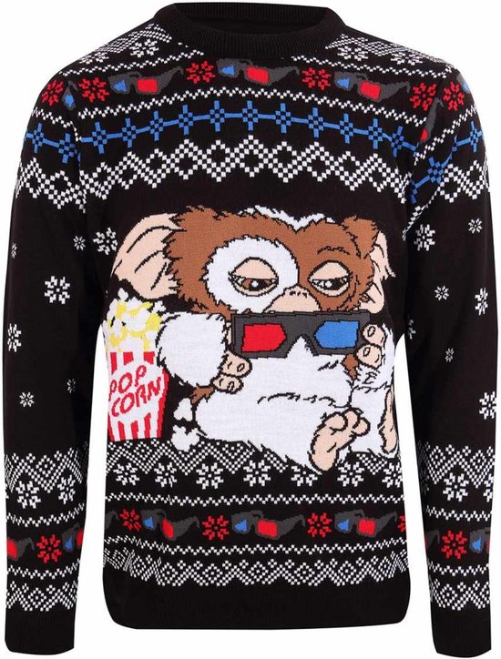 Pull de Noël Gremlins -L- Gizmo Popcorn Multicolore
