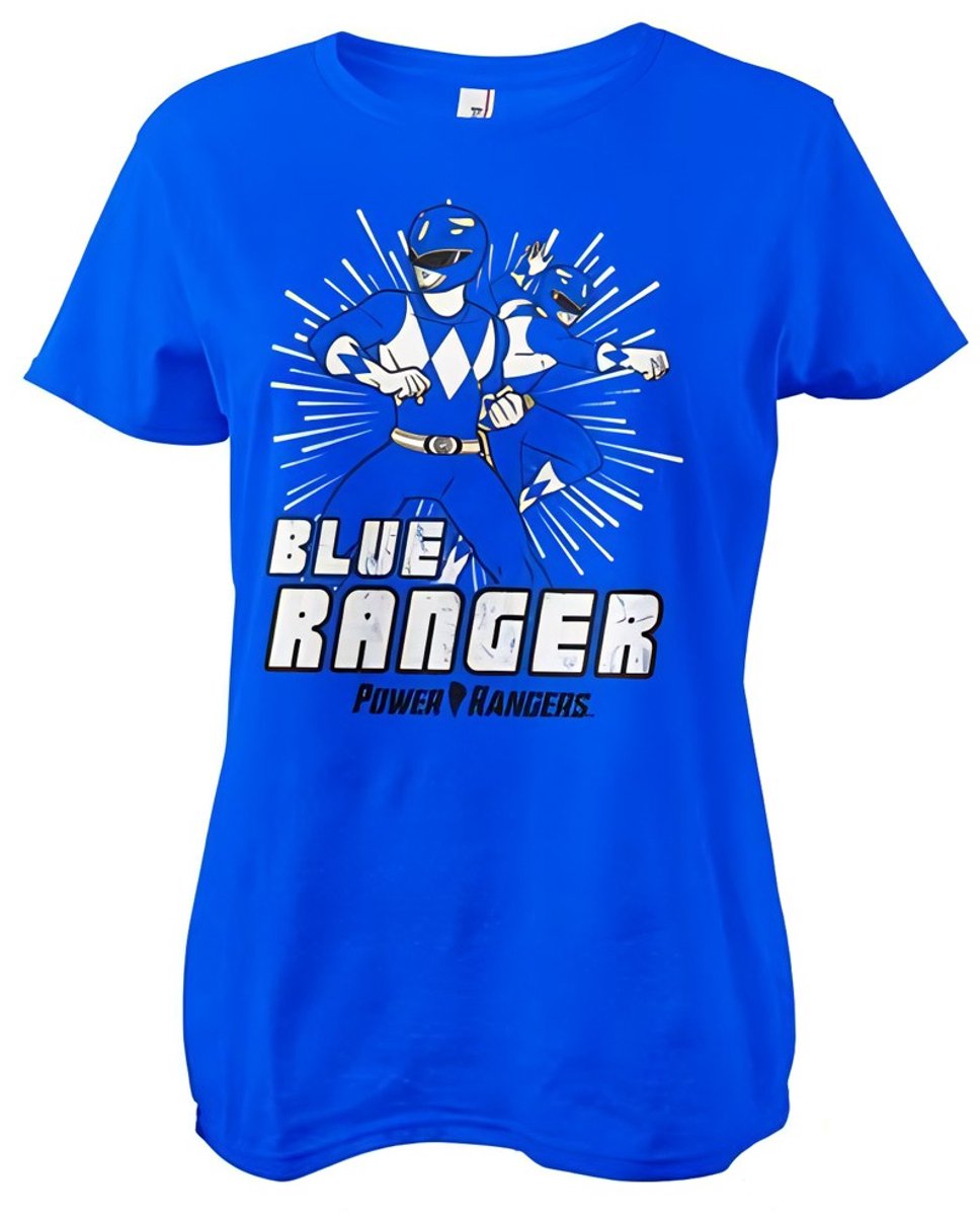 Power Rangers Damen Blue Ranger Girly Tee Blue-M