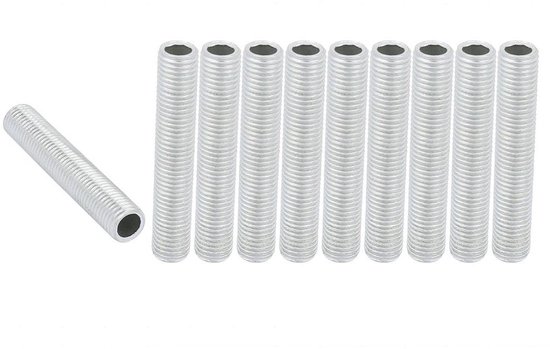 HELPMATE 8092942 Schroefdraadstang M8 x 330 mm, verzinkt staal, 2 stuks, draadstaaf met metrische volledige schroefdraad, stevigheidsklasse 4.8, M8 x 330mm, Zilver HELPMATE 8092942 Schroefdraadstang M8 x 330 mm, verzinkt staal, 2 stuks, draadstaaf met metrische volledige schroefdraad, stevigheidsklasse 4.8, M8 x 330mm, Zilver