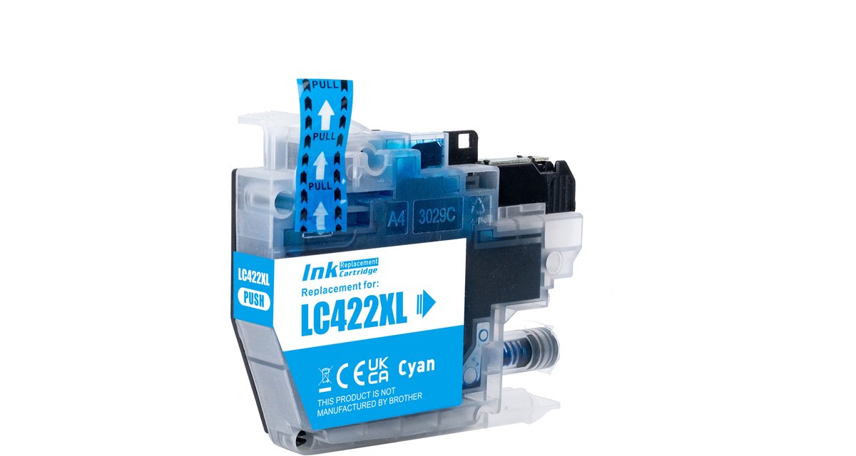 Inktcartridge Geschikt voor Brother LC-422XL - 1x Cyaan | Geschikt voor Brother MFC-J5340DW, MFC-J5345DW, MFC-J5740DW, MFC-J6540DW, MFC-J6940DW