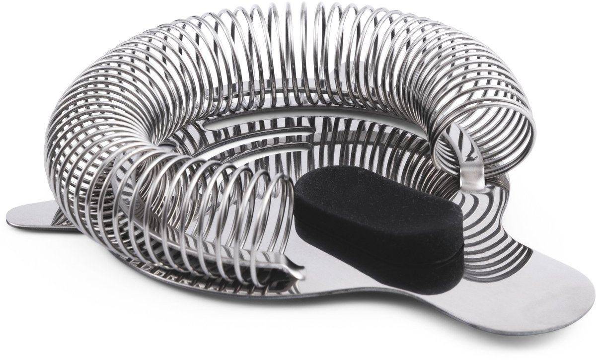Cocora Cocktailzeef - Strainer - RVS - Cocktail Zeef - 8 x 8 x 2,5 cm - Zilver