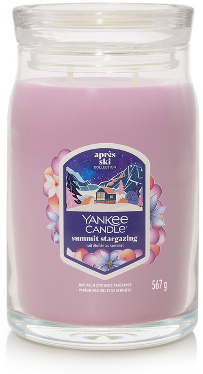 Yankee Candle Summit Stargazing Large Jar Geurkaars - 90 branduren - twee lonten Paars