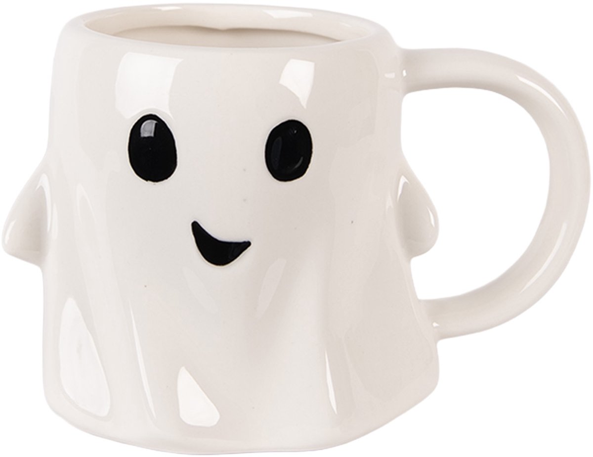 Clayre & Eef Mok Spook 350 ml Wit Keramiek