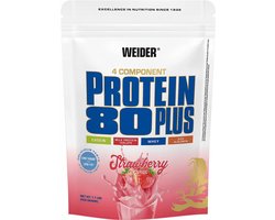 Weider Protein 80 Plus (500g) Strawberry - Eiwitten - Eiwit Mix