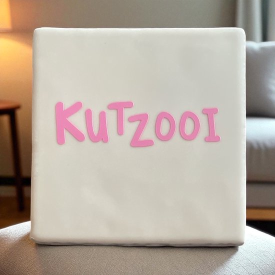 Tuile Hip avec texte - Merde - Wit- Dicton - Cadeau - Présent - Drôle - Juste parce que - Anniversaire