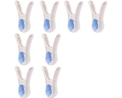 Handdoekclips - 8 stuks - Badlaken Knijpers - Handdoekhaakjes - Handdoekklemmetjes - Houders - Klemmetjes - Theedoek - Ophanghaakjes - Handdoekknijpers - Handdoekklem