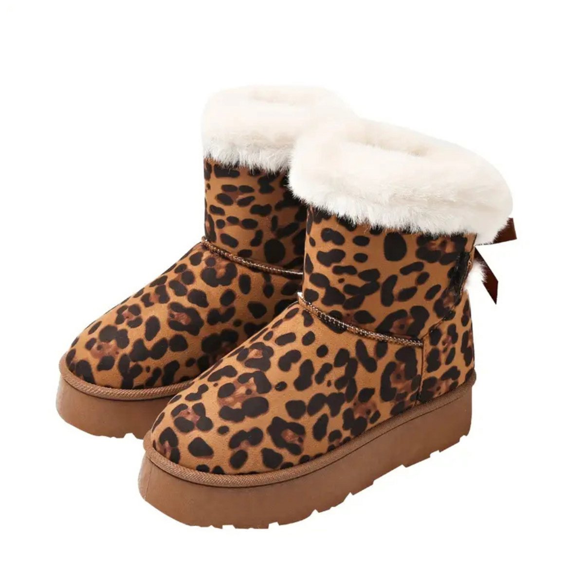 Livano Snowboots Dames Sneeuwschoenen Snowboots Wintersport Ski Gadgets Luipaard Print