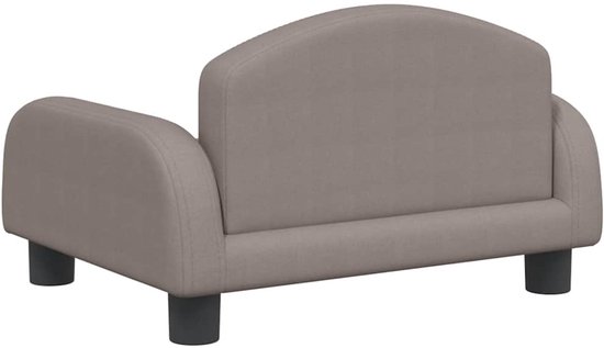 vidaXL - Kinderbank - 50x40x30 - cm - stof - taupe — afbeelding 4