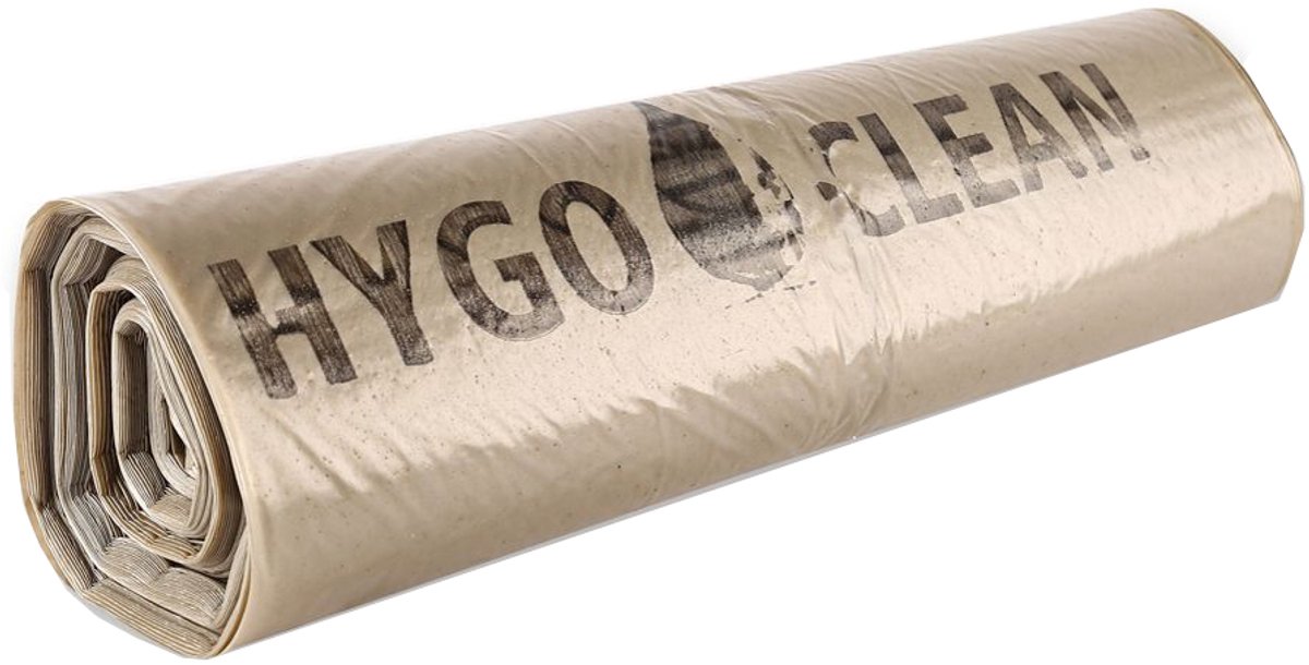 HYGOCLEAN afvalzak, transparant, 120 liter, van LDPE, 45 my