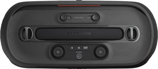JBL PartyBox On The Go 2 – Draagbare Bluetooth Speaker - Met Draadloze Microfoon - Handige Schouderriem - LED verlichting - Spatwaterdicht - Zwart