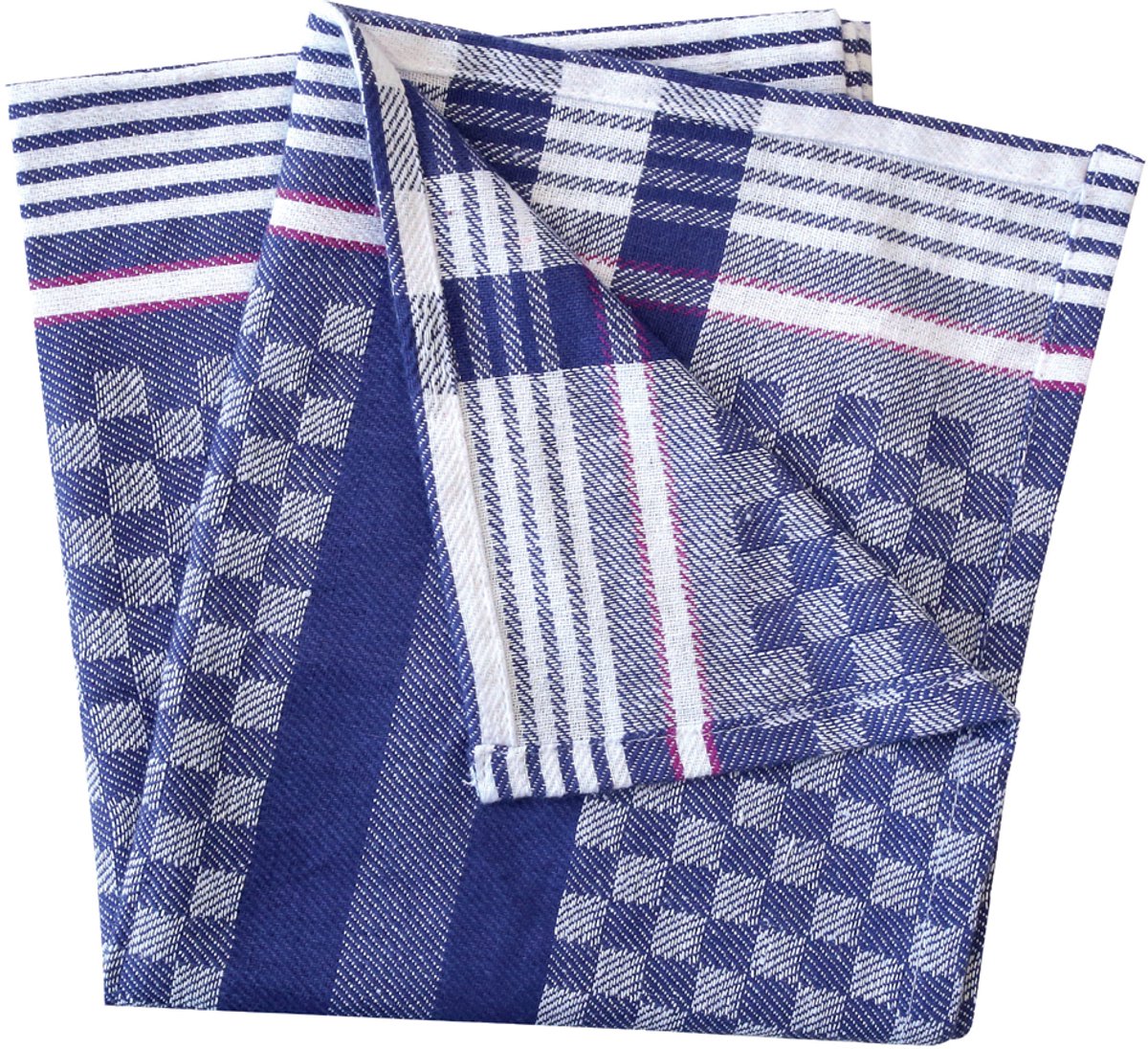 HYGOSTAR theedoek, blauw-wit geruit, 240 g/m2
