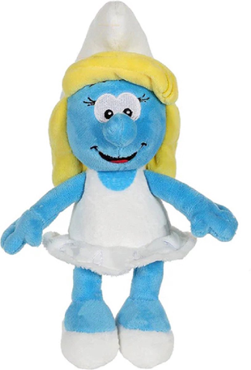Smurfin - De Smurfen Pluche Knuffel 21 cm - The Smurf Plush Toy - Speelgoed Knuffels Kinderen Jongens Meisjes