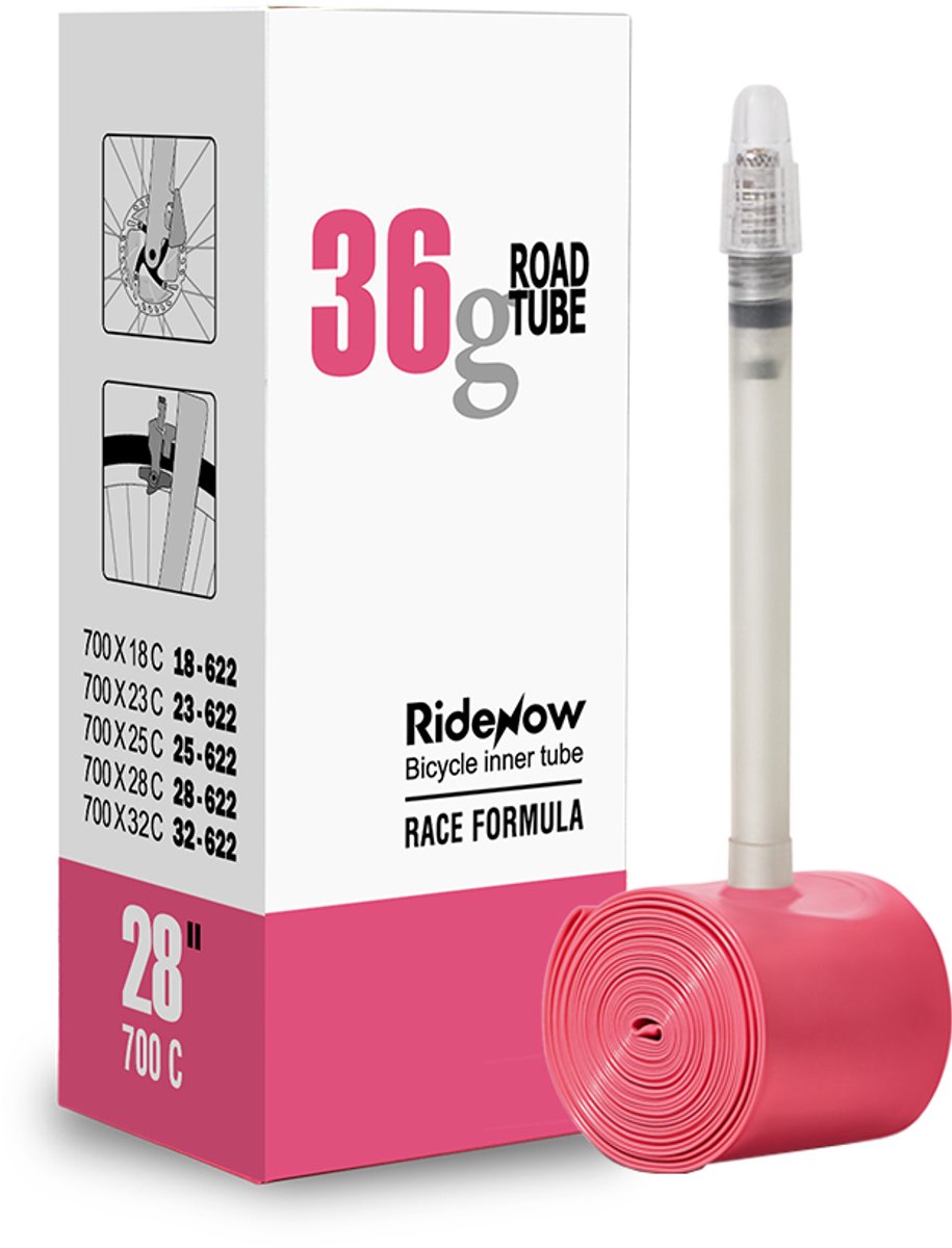 RideNow Road Light TPU binnenband Racefiets 36gram 65mm Bundel 2stuks