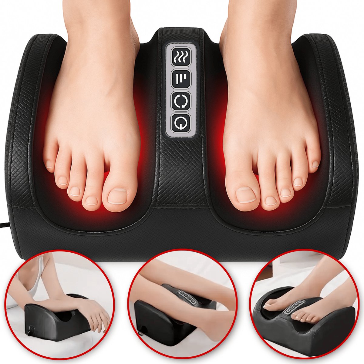 Boncy Premium Voetmassage Apparaat Met Verwarmingsfunctie -