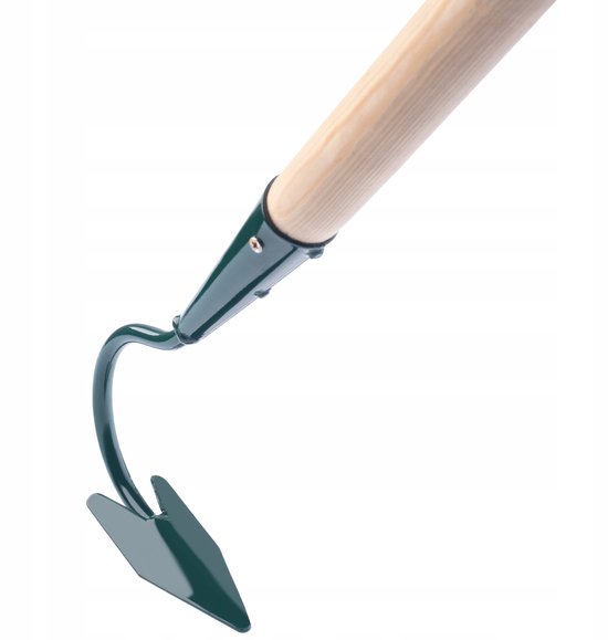 KADAX bebouwer, tuinklauw, tuinhak voor het losmaken van de grond, cultivator voor tuin, metalen handbebouwer, bloemklauw, tuinaccessoires, bloemenhark, vloerventilator (1 tanden, met houten steel) van Merkloos	 — afbeelding 3