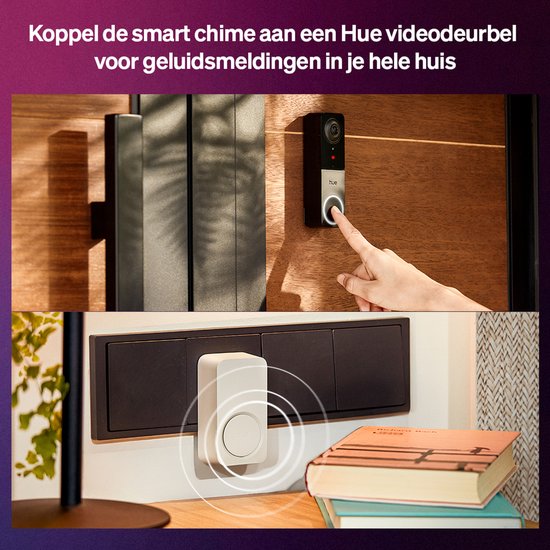 Hue Secure Smart Chime Plug-and-play Activeer geluidsalarmen Werkt met het Hue ecosysteem van Merkloos — afbeelding 5
