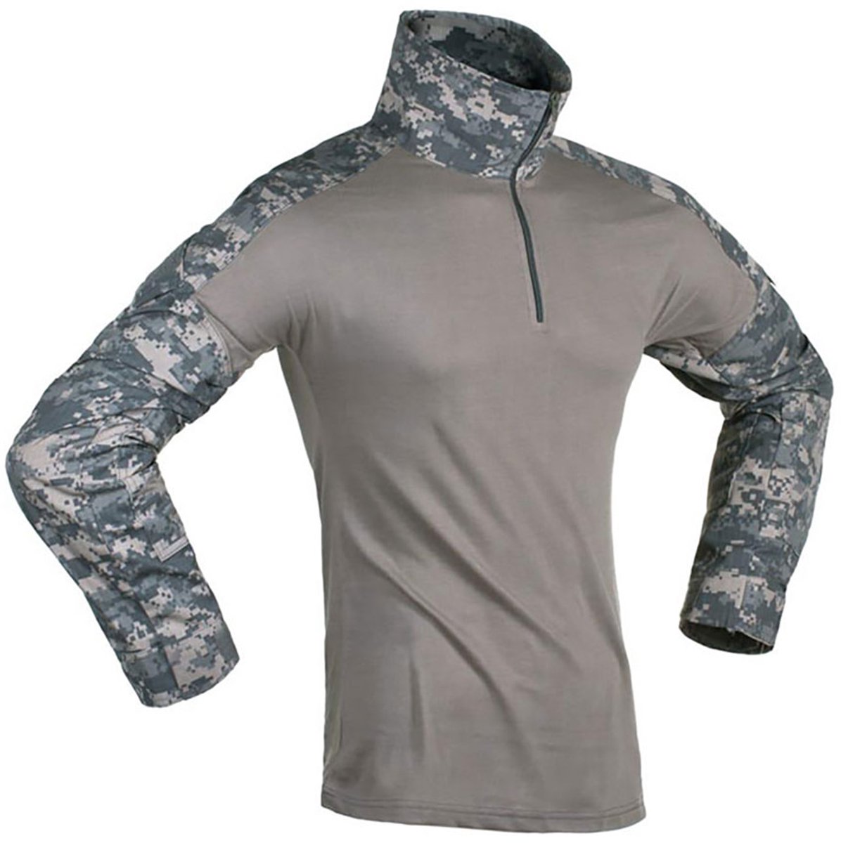 Invadergear Combat T-shirt Met Lange Mouwen Grijs L