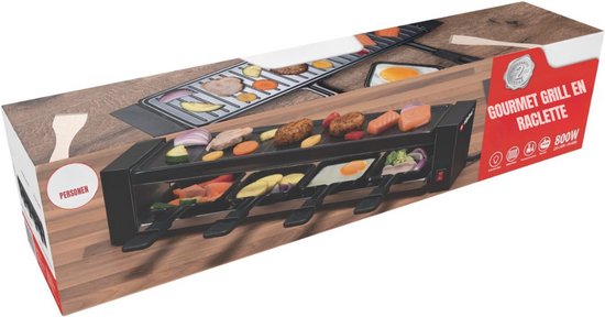 SCH® Gourmetstel - Gourmet - Gourmetplaat - Zwart - ‎50cm x 11cm x 10cm — afbeelding 2