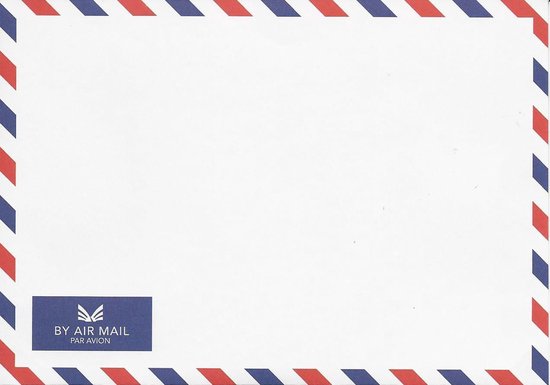 Enveloppes blanches Air , format A5/C5 - 10 pièces - Enveloppes pour courrier aérien - Courrier aérien