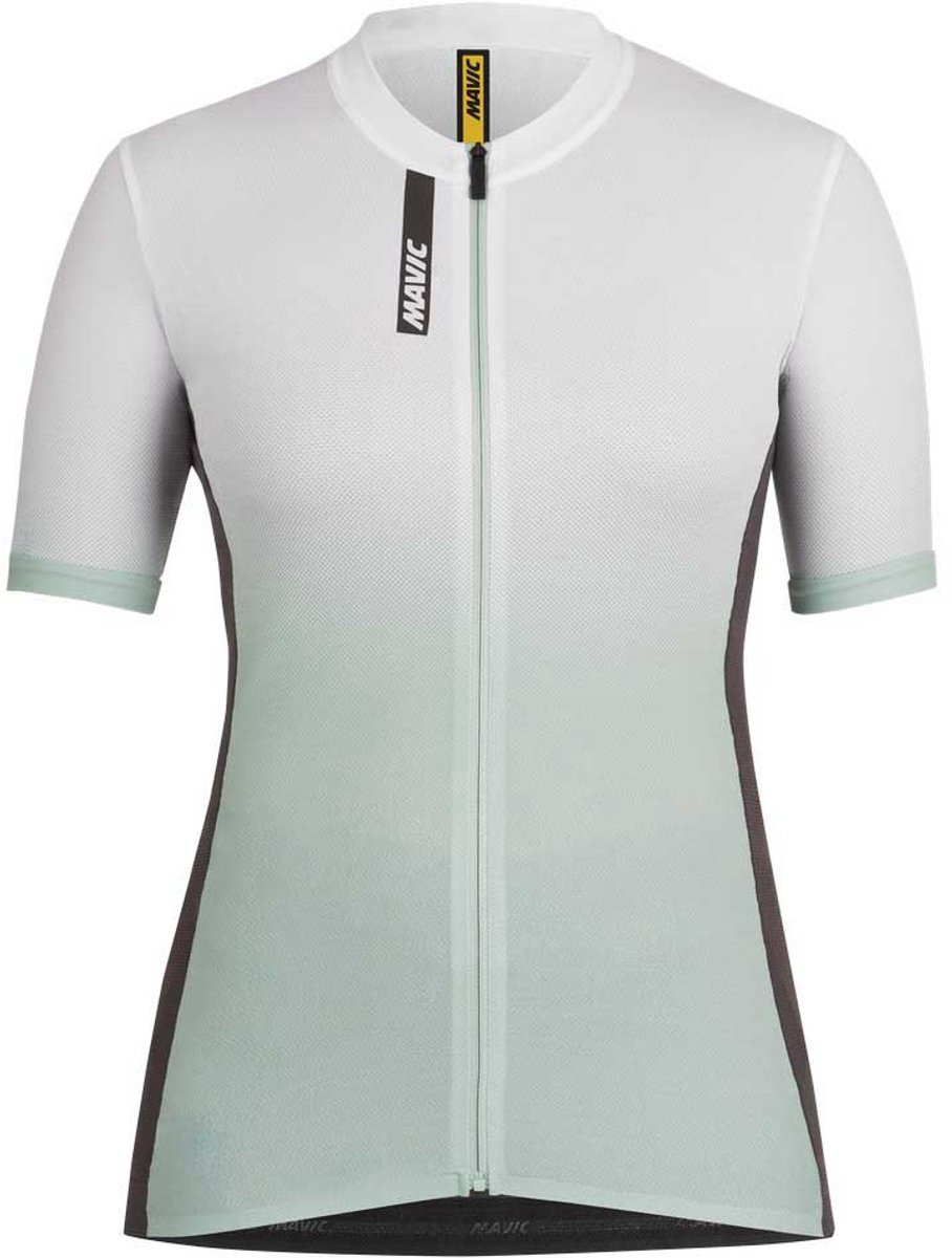 Mavic Essential Graphic Korte Mouw Wielertrui Groen M Vrouw