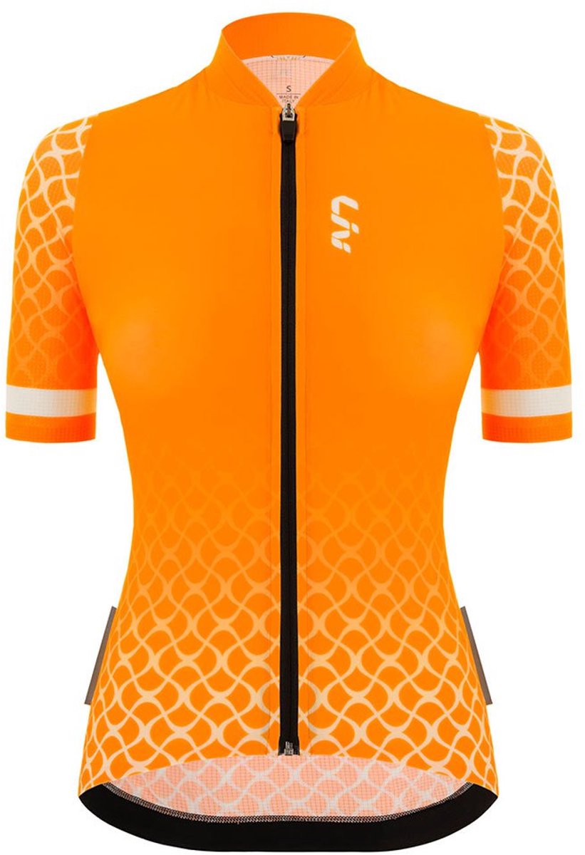 Liv Victoria Korte Mouw Wielertrui Oranje S Vrouw