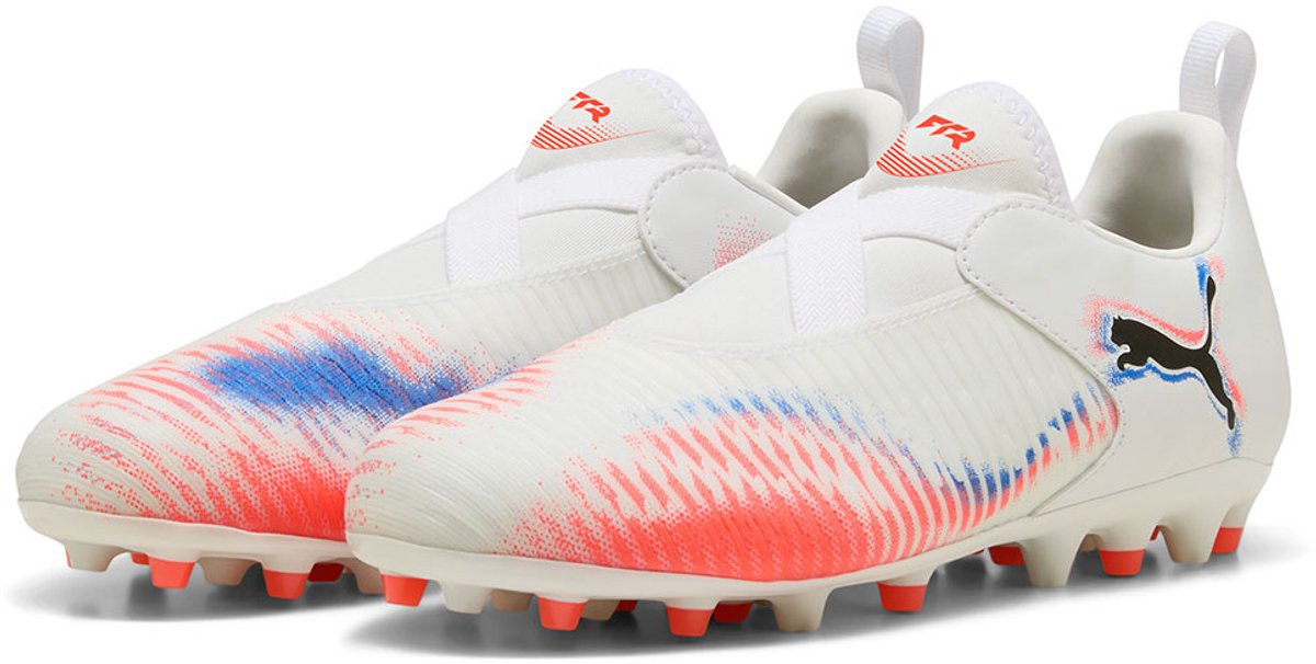 Puma Future 8 Match Ll Mg Voetbalschoenen Voor Kinderen Wit EU 34 1/2