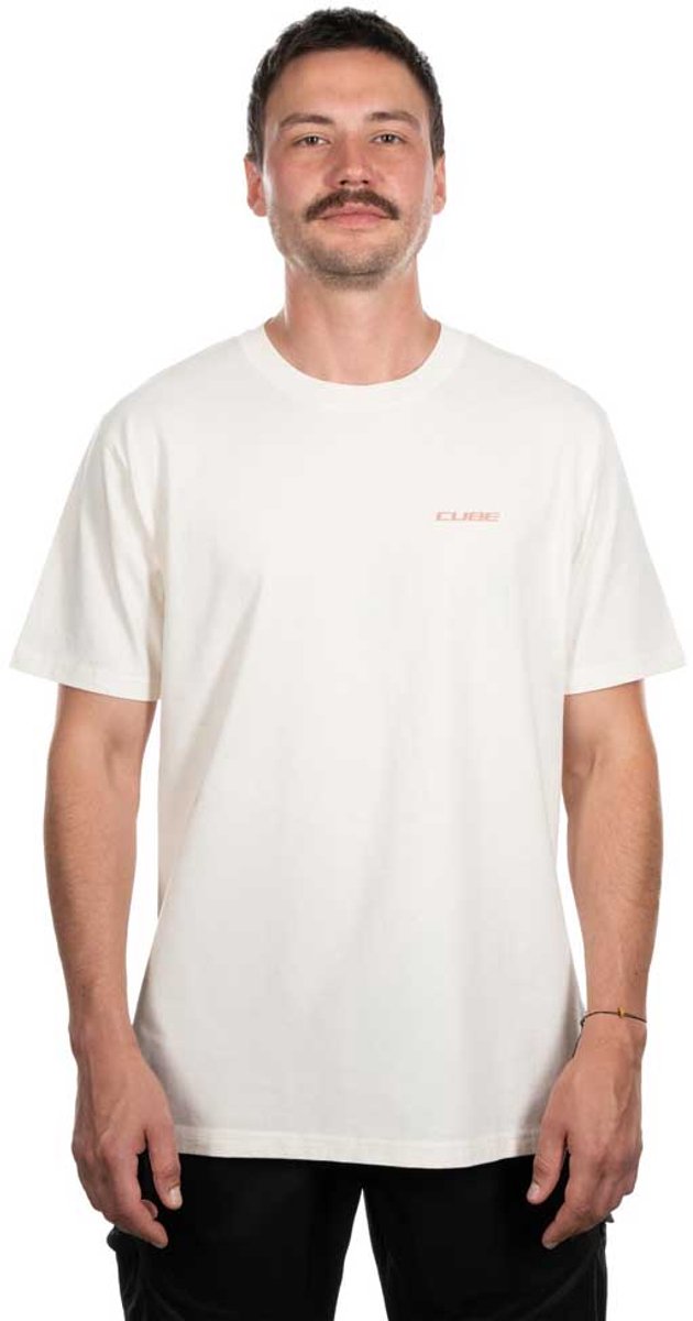 Cube Whip Session Gty Fit T-shirt Met Korte Mouwen Man Beige
