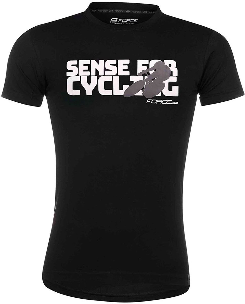 Force Sense T-shirt Met Korte Mouwen Man Zwart