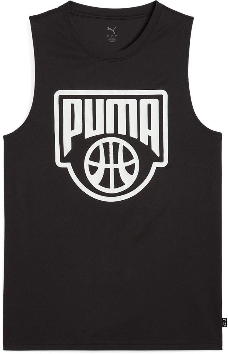 Puma Posterize Mouwloos T-shirt Zwart