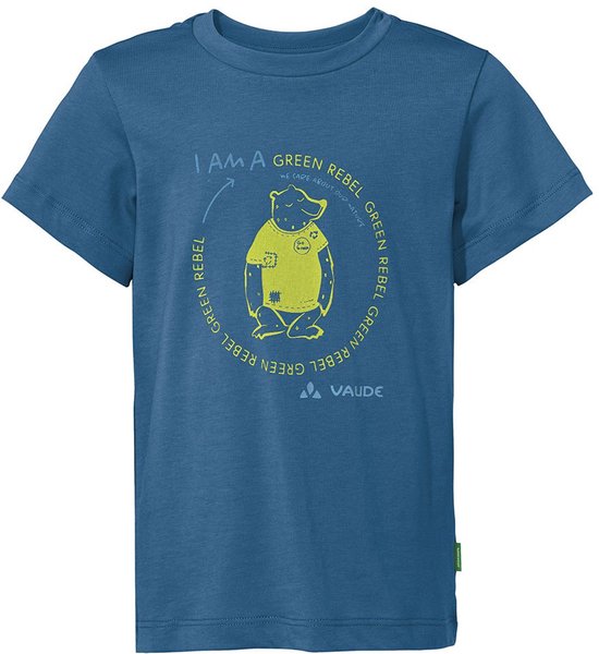 Foto: Vaude 4592036 t shirt met korte mouwen blauw 146 152 cm jongens