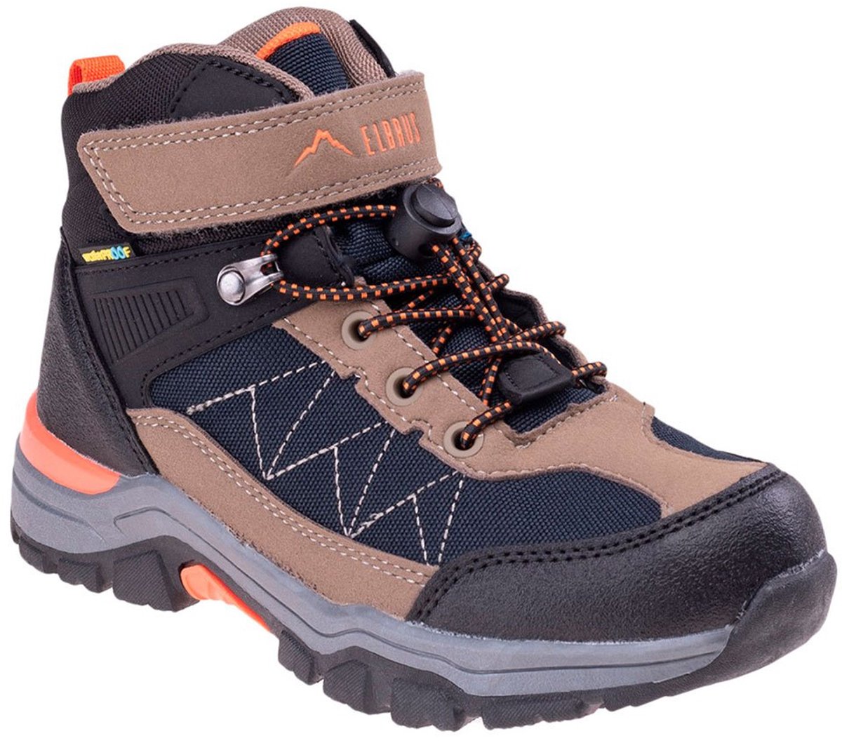 Elbrus Alven Mid Wp Junior Wandelschoenen Kinderen Marineblauw