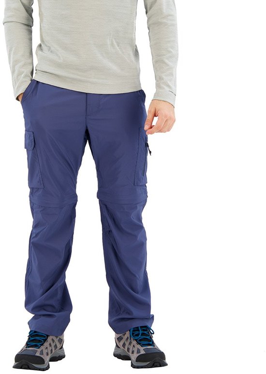 Columbia Pantalon Homme Convertible Silver Ridge - Protection UPF 50, Poches Multiples, Idéal Randonnée Et Voyage