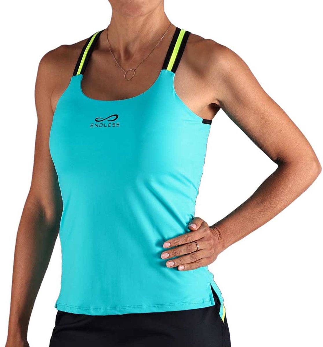 Endless Glow Mouwloos T-shirt Blauw XS Vrouw